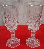 11 - PAIR OF CRYSTAL GOBLETS (CC91)