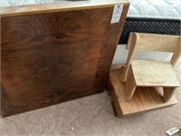 VTG Wooden Kids Step Stool/Chair Combo