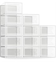 New See Spring 12 pack stackable shoe storage