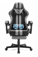 Ferghana Grey Gaming Chairs with Footrest