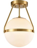 MCM Globe Semi Flush Mount light fixture