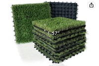 Artificial Grass Tiles Turf Deck Set 9 Pack