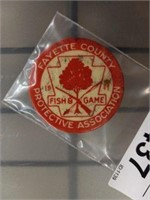 FAYETTE COUNTY HUNTING LIC BADGE 1941