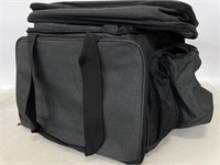 Charcoal grey padder collapsible carrying bag