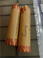 2 1918 AND UP ROLLED WHEAT PENNIES