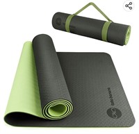 Latex free 1/4 Thick TPE Yoga Mat 72x24 in