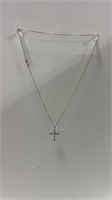 Cross necklace cross is marked 92.5. Second