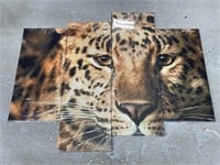 Cheetah four canvas wall art