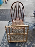 CHAIR W/ WOVEN SEAT, EVENFLO BABY GATE