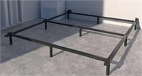 Heavy duty metal bed frame adjustable