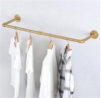 Gold clothes rack for room and closet storage