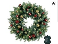 Sggvecsy Christmas Wreath 22 In
