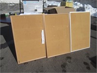 (3) Asst. Framed Corkboards