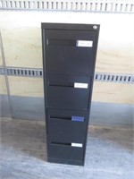Black 4-Dr. Letter Size Filing Cabinet