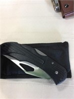Knife in black case