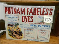 Putnam Fadeless Dyes Tin Cabinet