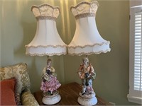 TWO (2) ORNATE LAMPS