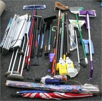 Umbrellas, Ice Scraper, Brooms, Swifer, Crutches