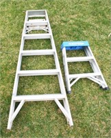 Werner & Aluminum Step Ladders, 2' & 5'