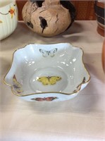 Limoges stamped butterfly dish