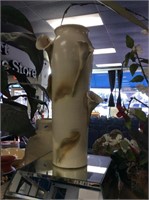 Signed tall Calla lily vase