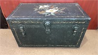 Nicely Decorated Vintage Style Trunk Measures 30”