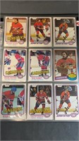 Binder of Vintage Montreal Canadiens Hockey Cards