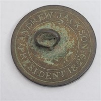 Andrew Jackson 1829 Button