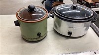 Crockpots right one is dented on front