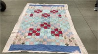 Quilt with damage 86 x 59