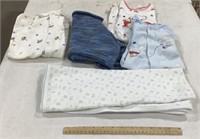 Lot of baby clothes & blankets-size 3-6mo