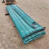 11' Used green roofing steel