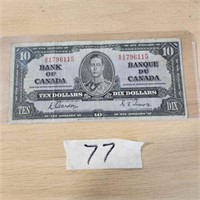 1937 Bank of Canada $10 note
