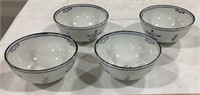 4 ceramic bowls