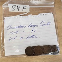 11 - 1919 Canadian large cents
