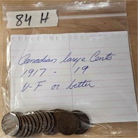 19 - 1917 Canadian large cents