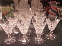 10 Waterford crystal Tramore 5 1/4" claret wine