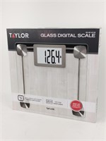 NEW Taylor Glass Digital Bathroom Scale