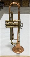 Conn trumpet 
-missing mouth piece & valve-dented