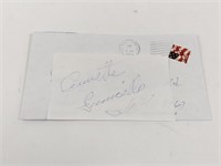 Autograph Annette Funicello 5-inch x 3-inch Paper