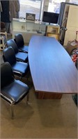 Conference Table with 8 Chairs 
Table Measures