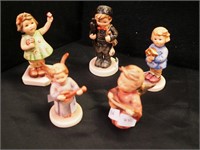 Five Hummel figurines: 4" Forever Yours;