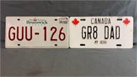 Personalized Canada License Plate plus a New