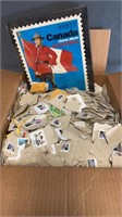 Large Quantity of Stamps with Canadian Stamp