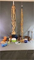 Miscellaneous Items Include 2 Macrame Pieces