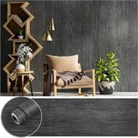 Large Size 30"x236" Dark Grey Wood Wallpaper