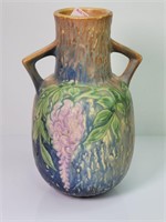 Roseville Wisteria 1930s Double Handle Vase