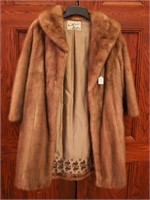 Vintage light brown mink coat, Myers
