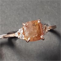 $5500 14K  Diamond (1.5Ct,I3,Fancy Orangey Brown)