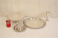 Assortment of Silverplate Dishes